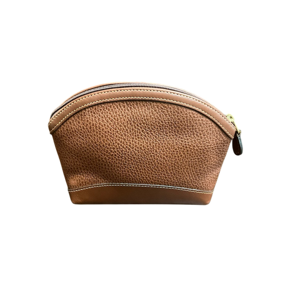 COACH VINTAGE SMALL UTILITY BAG-BROWN PEBBLE LEATHER